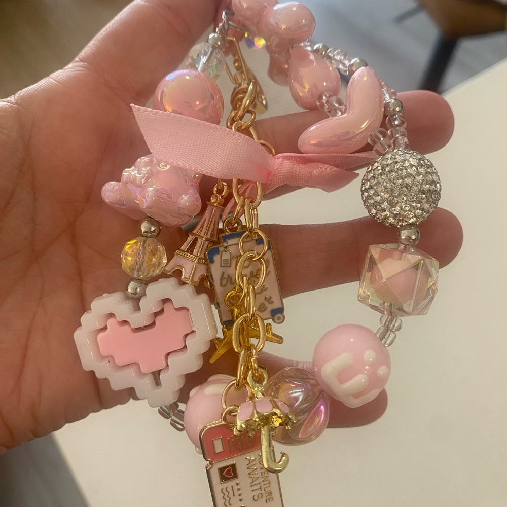 Coquette Travel Lovers keychain
